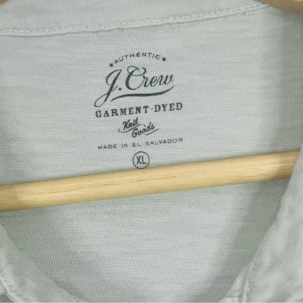 J. Crew Light Blue Cotton Pique Polo XL